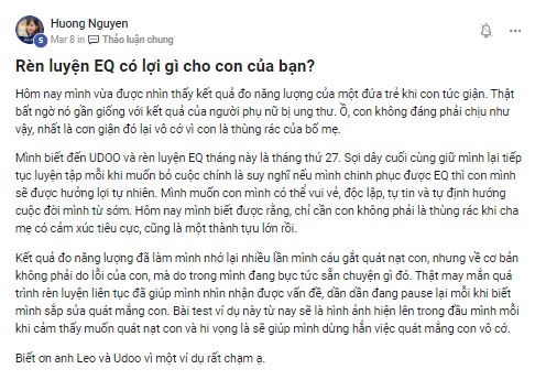 Rèn luyện EQ có lợi gì cho con nhỏ của bạn