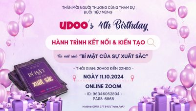 Sinh nhật UDOO - Tổ chức rèn luyện Trí Tuệ Cảm Xúc